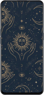 Силиконовый чехол Celestial Harmony: Sun & Moon Gold Mystic Pattern для OnePlus Nord CE 5G/CORE Edition 5G - 6778u-3484 изображение 