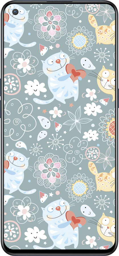 Силиконовый чехол Котята v3 для OnePlus Nord CE 5G/CORE Edition 5G - 1223u-3484 изображение 