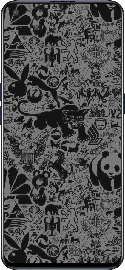 Силиконовый чехол Чёрно-серый стикер бомбинг для OnePlus Nord CE 5G/CORE Edition 5G - 2432u-3484 изображение 