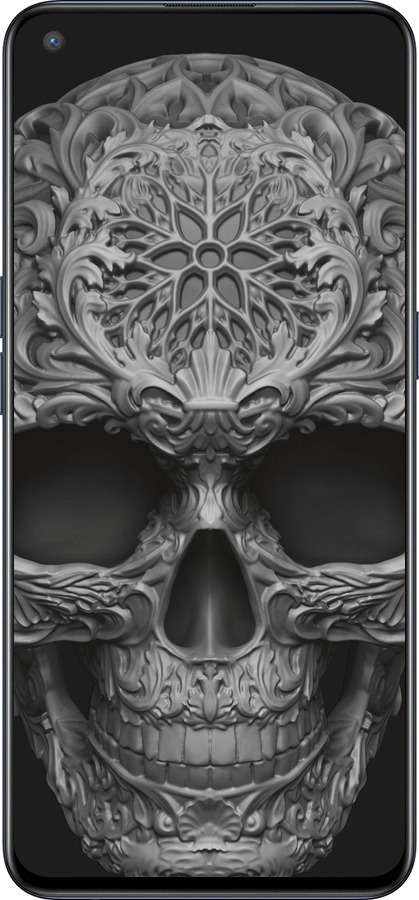 Силиконовый чехол skull-ornament для OnePlus Nord CE 5G/CORE Edition 5G - 4101u-3484 изображение 