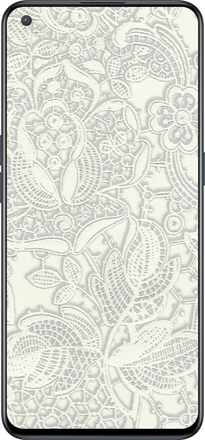 Силиконовый чехол Белое кружево для OnePlus Nord CE 5G/CORE Edition 5G - 4383u-3484 изображение 