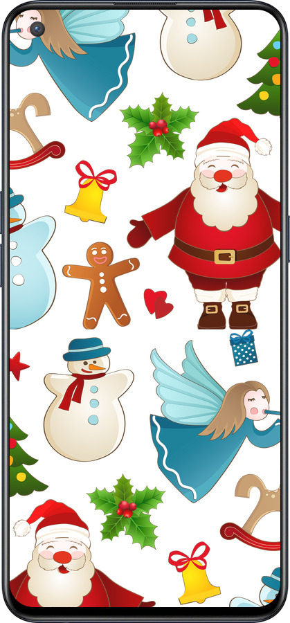 Силиконовый чехол Новогодний 1 для OnePlus Nord CE 5G/CORE Edition 5G - 4614u-3484 изображение 