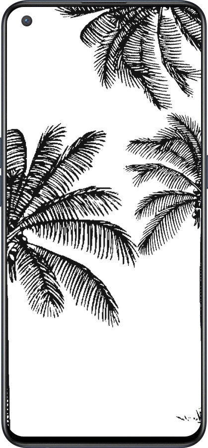 Силиконовый чехол Пальмы1 для OnePlus Nord CE 5G/CORE Edition 5G - 4634u-3484 изображение 