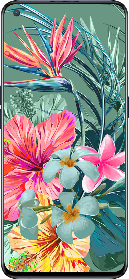 Силиконовый чехол Тропические цветы v1 для OnePlus Nord CE 5G/CORE Edition 5G - 4667u-3484 изображение 