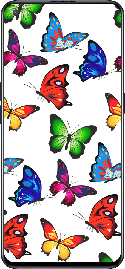 Силиконовый чехол Красочные мотыльки для OnePlus Nord CE 5G/CORE Edition 5G - 4761u-3484 изображение 