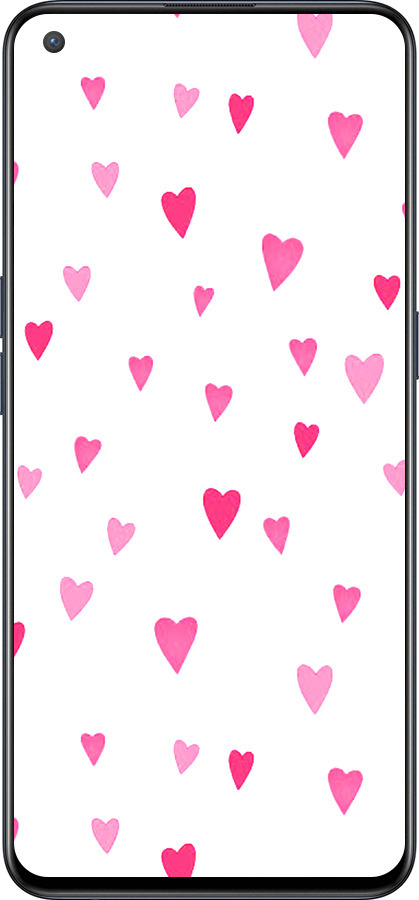 Силиконовый чехол Сердечки 2 для OnePlus Nord CE 5G/CORE Edition 5G - 4763u-3484 изображение 