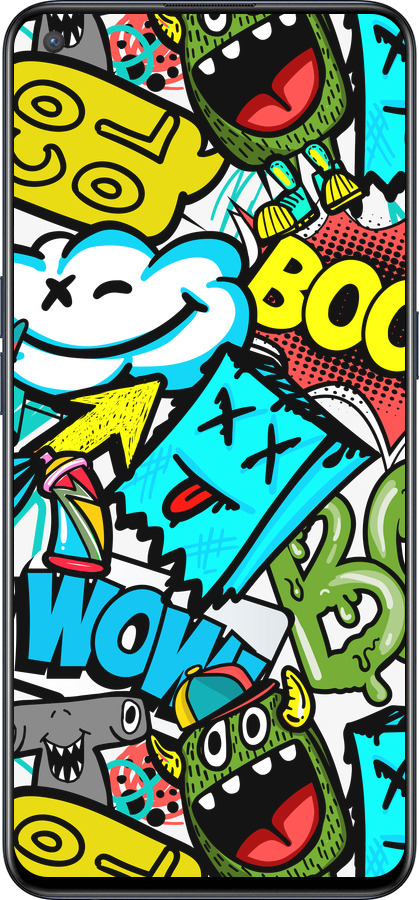 Силиконовый чехол Стикеры v4 для OnePlus Nord CE 5G/CORE Edition 5G - 5508u-3484 изображение 