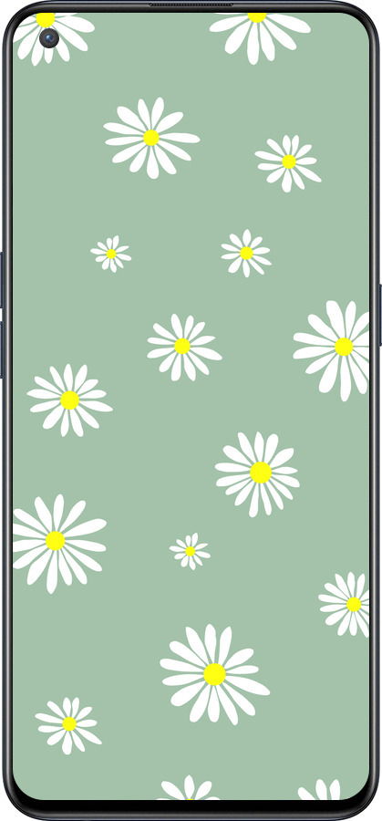 Силиконовый чехол Ромашки v4 для OnePlus Nord CE 5G/CORE Edition 5G - 5603u-3484 изображение 