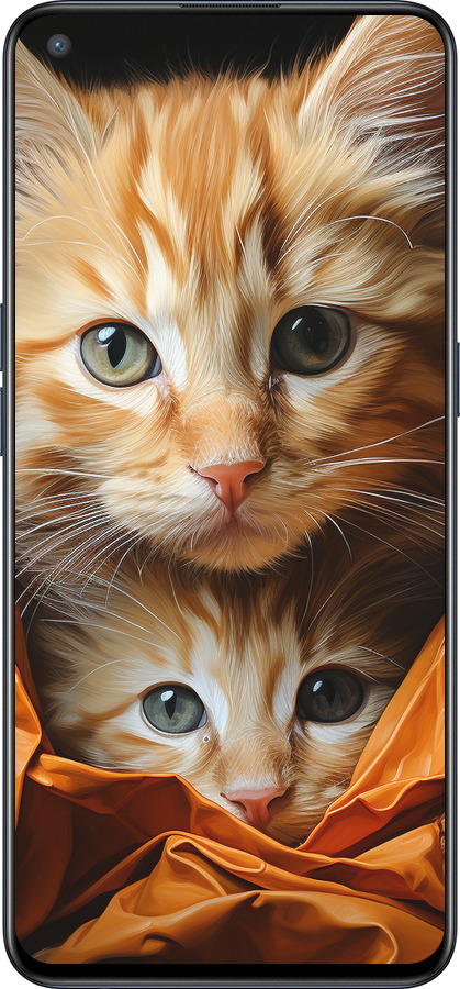 Силиконовый чехол Котики 2 для OnePlus Nord CE 5G/CORE Edition 5G - 5664u-3484 изображение 