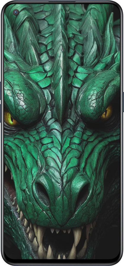 Силиконовый чехол Зелёный дракон v2 для OnePlus Nord CE 5G/CORE Edition 5G - 5817u-3484 изображение 