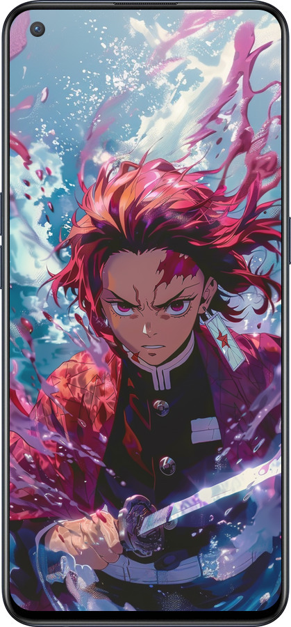 Силиконовый чехол Танджиро Камадо: Клинок рассекающий демонов для OnePlus Nord CE 5G/CORE Edition 5G - 6111u-3484 изображение 