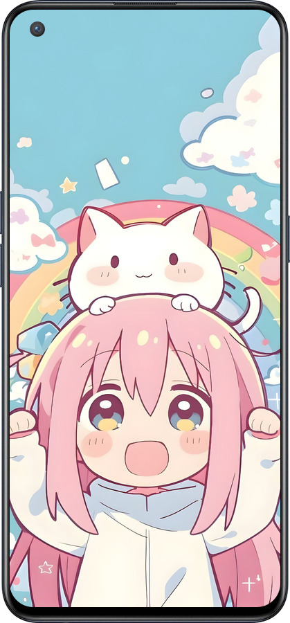 Силиконовый чехол Девочка аниме радуга для OnePlus Nord CE 5G/CORE Edition 5G - 6304u-3484 изображение 