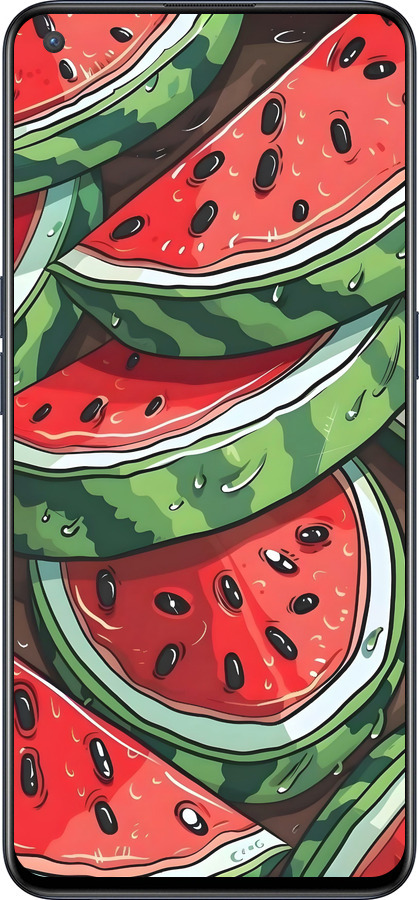 Силиконовый чехол Арбуз для OnePlus Nord CE 5G/CORE Edition 5G - 6315u-3484 изображение 