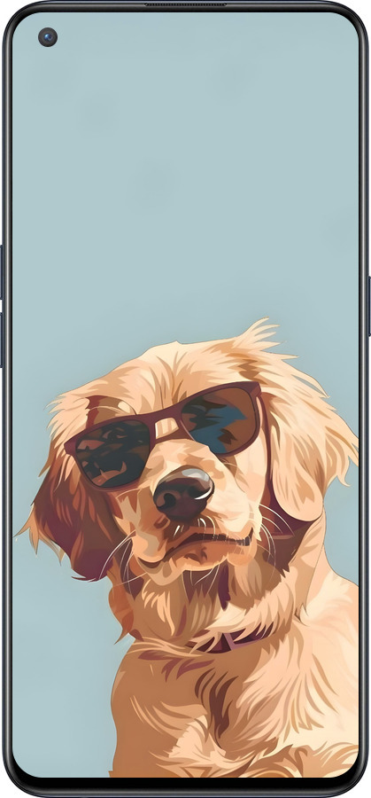 Силиконовый чехол Пес в очках для OnePlus Nord CE 5G/CORE Edition 5G - 6381u-3484 изображение 