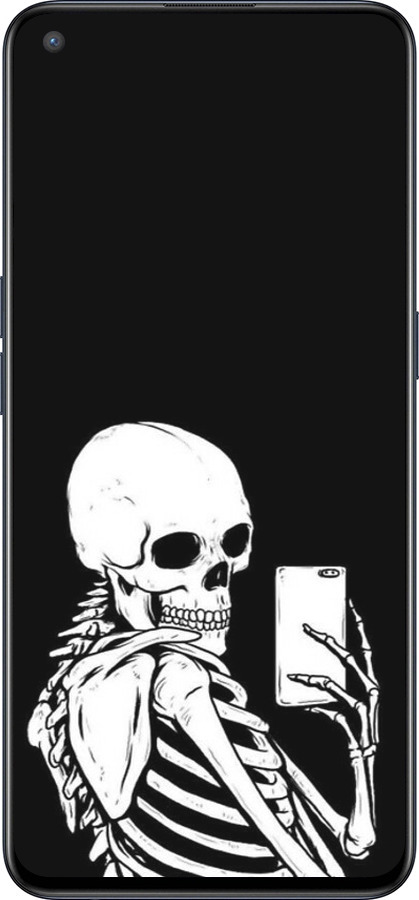 Силиконовый чехол Скелет делает Selfie для OnePlus Nord CE 5G/CORE Edition 5G - 6535u-3484 изображение 