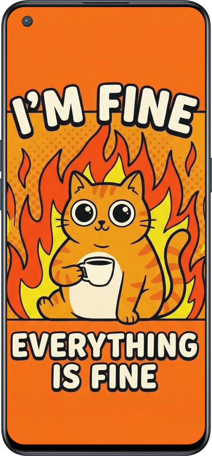 Силиконовый чехол Funny Cat для OnePlus Nord CE 5G/CORE Edition 5G - 6786u-3484 изображение 