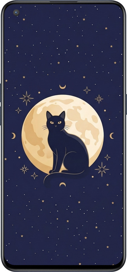 Силиконовый чехол Cute Cat Celestial/Witchy для OnePlus Nord CE 5G/CORE Edition 5G - 6787u-3484 изображение 
