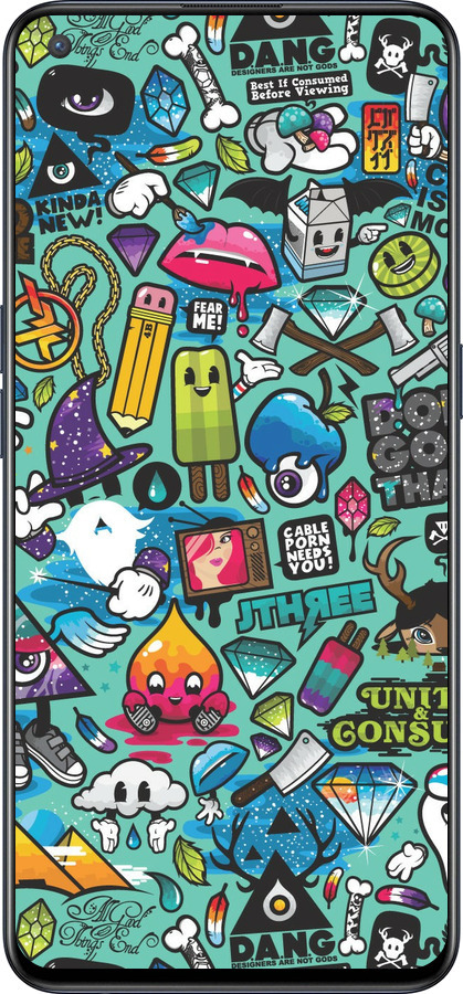 Силиконовый чехол Стикер бомбинг 1 для OnePlus Nord CE 5G/CORE Edition 5G - 693u-3484 изображение 