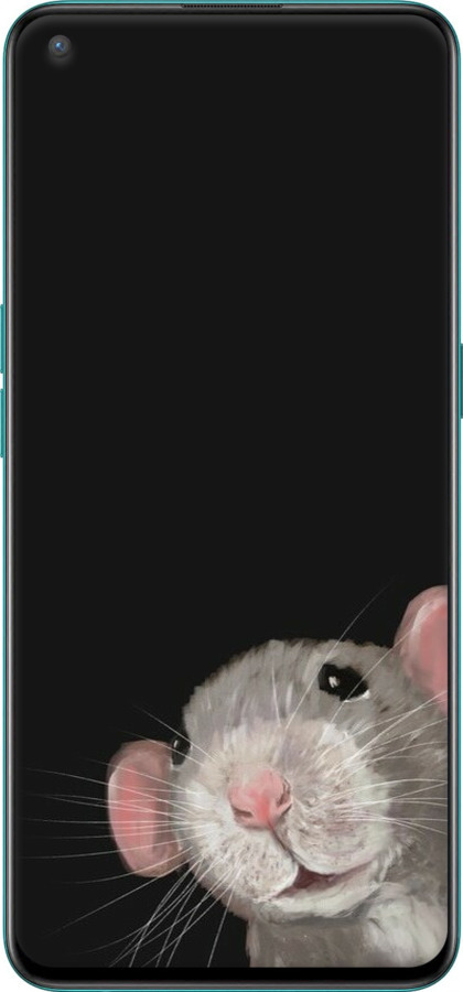 Силіконовий чехол The Peeking Rat для OnePlus Nord CE - 6442u-2382 изображение 