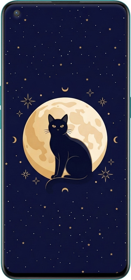 Силиконовый чехол Cute Cat Celestial/Witchy для OnePlus Nord CE - 6787u-2382 изображение 