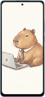 Силиконовый чехол Funny Capybara CEO Working для OnePlus Nord CE4 Lite - 6777u-3766 изображение 