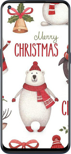 Силиконовый чехол Merry Christmas для OnePlus Nord N10 5G - 4106u-3655 изображение 