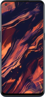 Силиконовый чехол Черно-оранжевая абстракция для OnePlus Nord N10 5G - 5340u-3655 изображение 