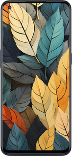 Силиконовый чехол Кольорове листя для OnePlus Nord N10 5G - 5644u-3655 изображение 
