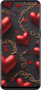 Силиконовый чехол Сердечки для OnePlus Nord N10 5G - 5831u-3655 изображение 