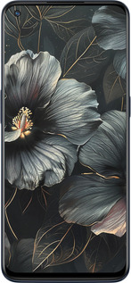 Силіконовий чехол Чорні квіти для OnePlus Nord N10 5G - 6031u-3655 изображение 