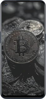 Силиконовый чехол Black Bitcoin для OnePlus Nord N10 5G - 6090u-3655 изображение 