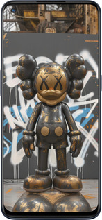 Силиконовый чехол Bronze kaws v3 для OnePlus Nord N10 5G - 6099u-3655 изображение 