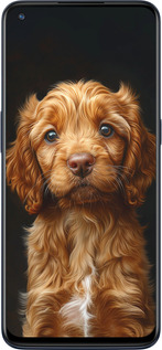 Силиконовый чехол Cocker spaniel на черном фоне для OnePlus Nord N10 5G - 6137u-3655 изображение 
