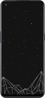 Силиконовый чехол Черно белые абстрактные горы для OnePlus Nord N10 5G - 6437u-3655 изображение 