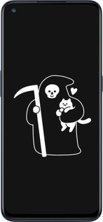 Силиконовый чехол Минималистичный арт: смерть и кошка для OnePlus Nord N10 5G - 6529u-3655 изображение 