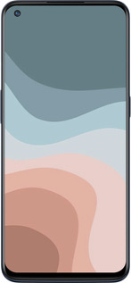 Силиконовый чехол С синими и розовыми волнами в стиле ретро для OnePlus Nord N10 5G - 6532u-3655 изображение 