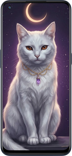 Силиконовый чехол Mystic White Cat Gothic Dark Purple Gold для OnePlus Nord N10 5G - 6805u-3655 изображение 