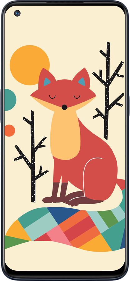 Силиконовый чехол Rainbow fox для OnePlus Nord N10 5G - 4010u-3655 изображение 