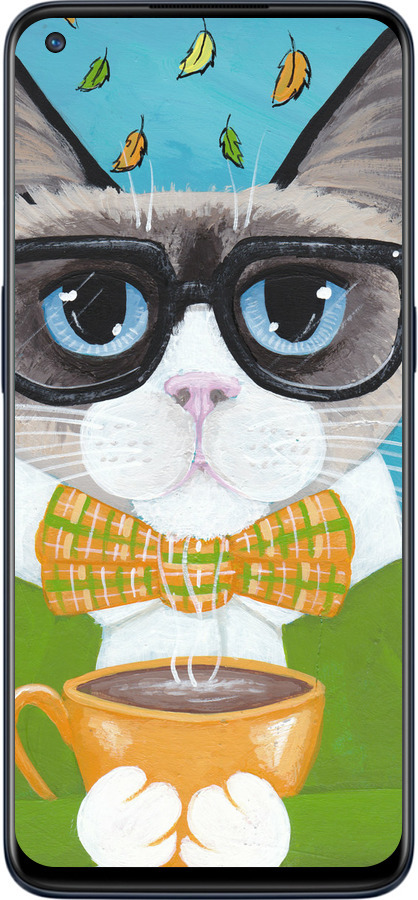 Силіконовий чехол Cat&Coffee для OnePlus Nord N10 5G - 4053u-3655 изображение 
