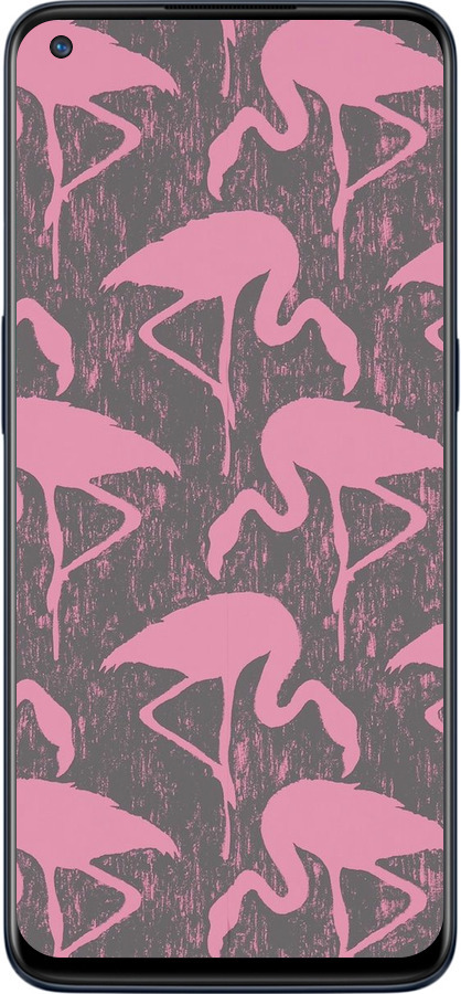 Силіконовий чехол Vintage-Flamingos для OnePlus Nord N10 5G - 4171u-3655 изображение 