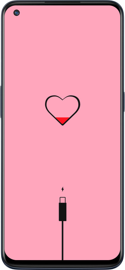 Силіконовий чехол Підзарядка серця1 для OnePlus Nord N10 5G - 4275u-3655 изображение 