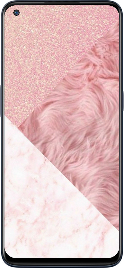 Силіконовий чехол Рожеві текстури для OnePlus Nord N10 5G - 4343u-3655 изображение 