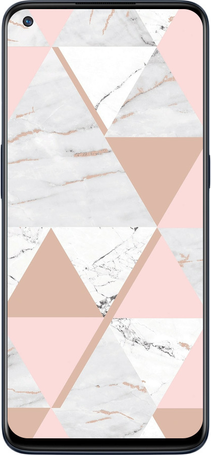 Силиконовый чехол Мраморная симметрия для OnePlus Nord N10 5G - 4344u-3655 изображение 