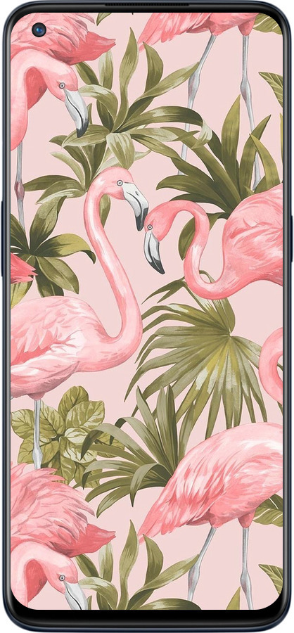 Силиконовый чехол фламинго 2 для OnePlus Nord N10 5G - 4360u-3655 изображение 