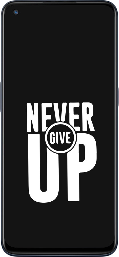 Силиконовый чехол Никогда не сдавайся для OnePlus Nord N10 5G - 4572u-3655 изображение 