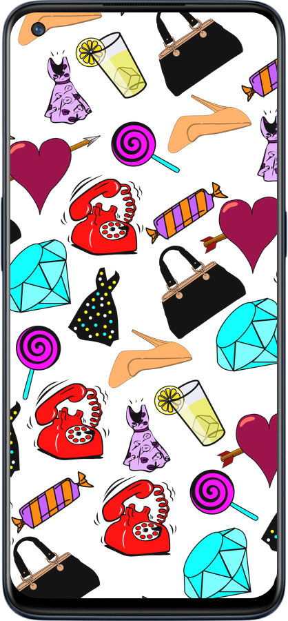 Силіконовий чехол stickers для OnePlus Nord N10 5G - 4757u-3655 изображение 