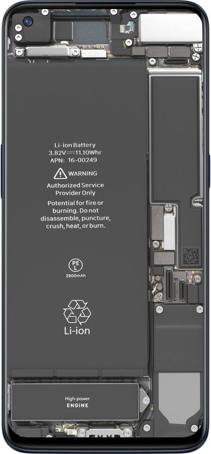 Силіконовий чехол Деталі смартфона для OnePlus Nord N10 5G - 5487u-3655 изображение 