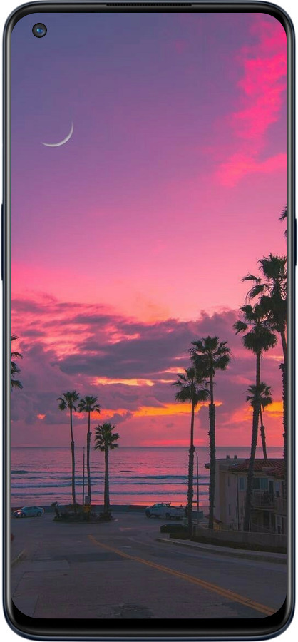Силиконовый чехол Пальмы для OnePlus Nord N10 5G - 5873u-3655 изображение 