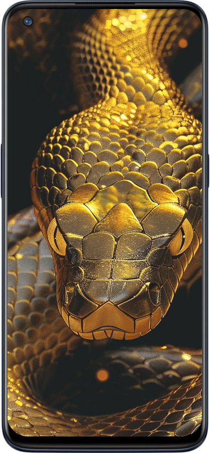 Силіконовий чехол Golden snake для OnePlus Nord N10 5G - 6072u-3655 изображение 