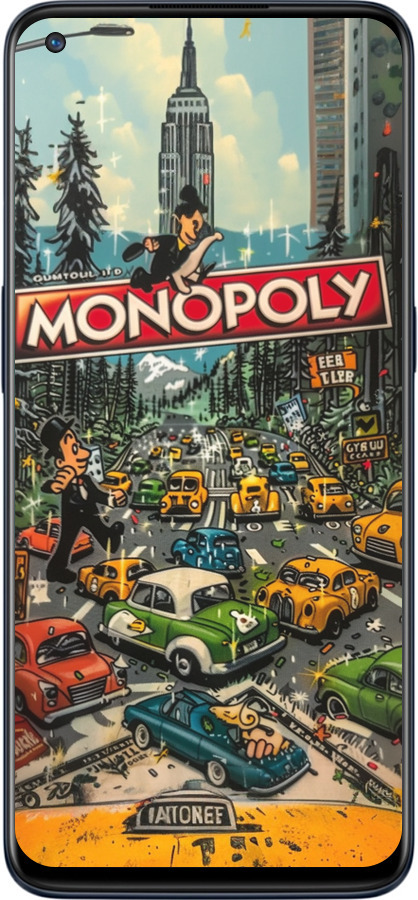 Силиконовый чехол Городской драйв Monopoly для OnePlus Nord N10 5G - 6088u-3655 изображение 